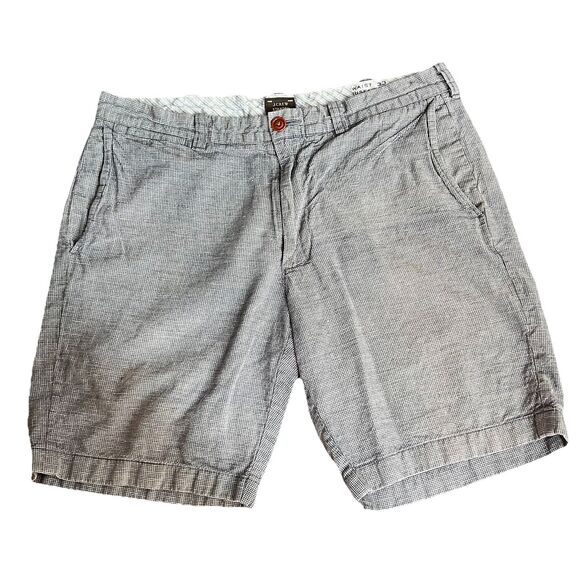 J CREW Stanton Shorts, Men's 33, Baird McNutt Irish Linen Blend Blue - Picture 1 of 5